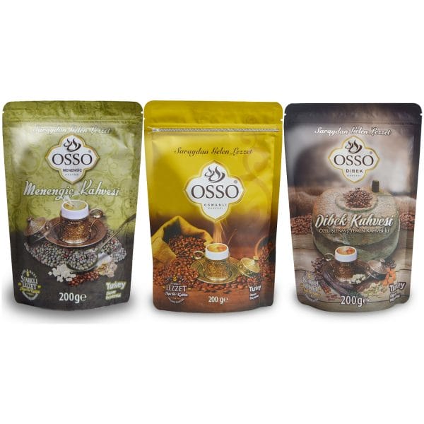 مجموعة قهوة الهاون التركية - 600 غرام | أوسو