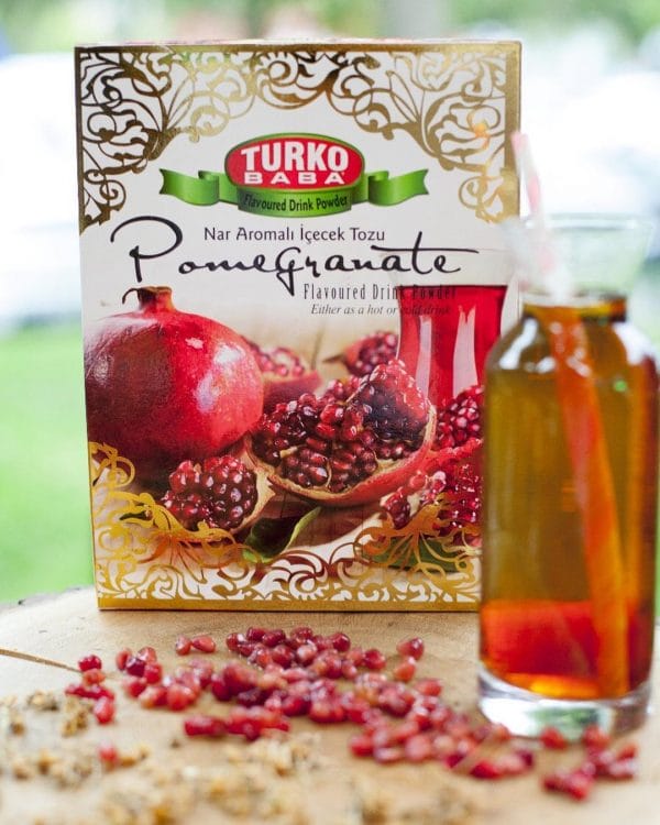 Hot Turkish pomegranate tea