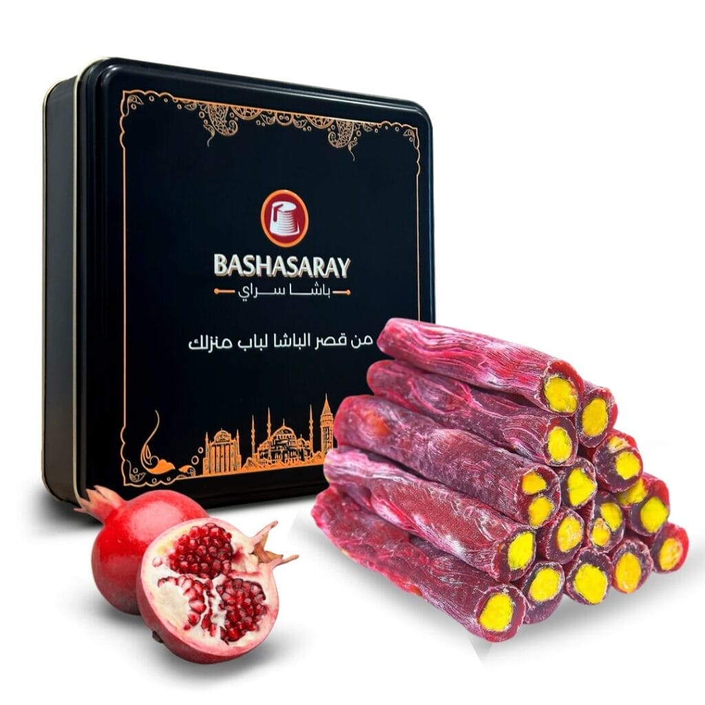 حلقوم مغطى بالبودرة بالرمان والفستق