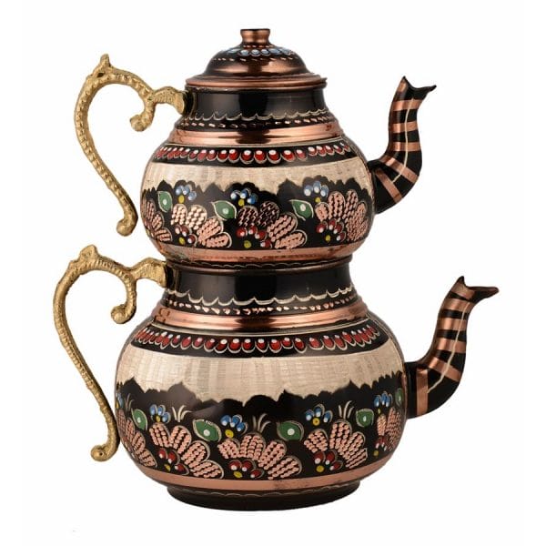 Embossed Double Ottoman Teapots
