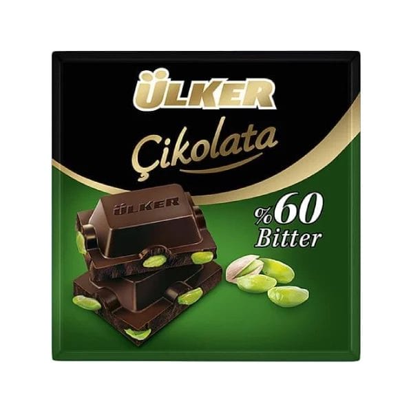 Dark chocolate with pistachio ulker