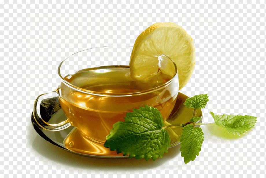 Characteristics of mint and lemon tea
