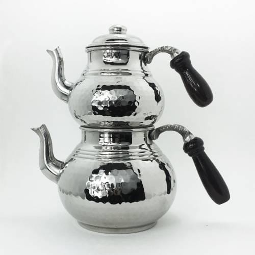 شاي عثمانية مزدوجة فضة