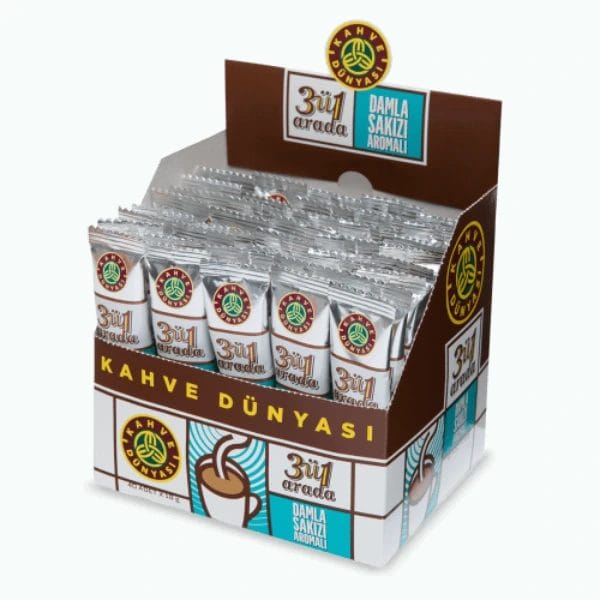 Kahve Dunyasi Instant Turkish Coffee 3 In 1 40 SachetsBS