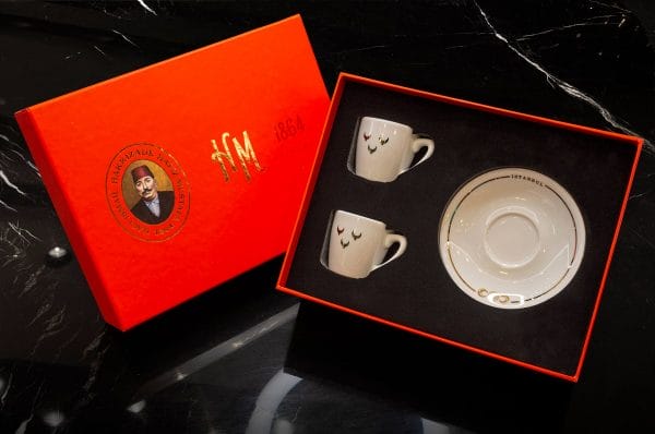 Luxurious Turkish coffee cups, Hafiz Mustafa