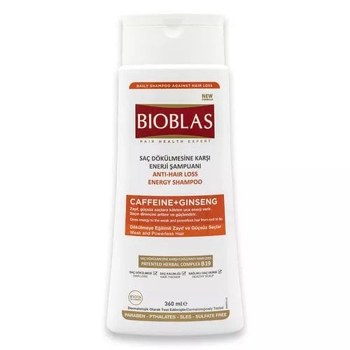 Bioblas Ginseng and Caffeine Hair Shampoo - 360 ml
