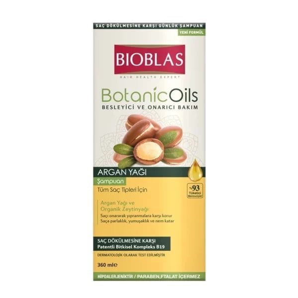 Bioblas Argan Oil & Olive Oil Hair Shampoo