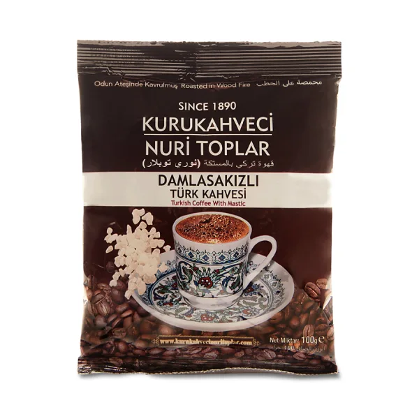 Turkish coffee bag with mastic size of 100 grams