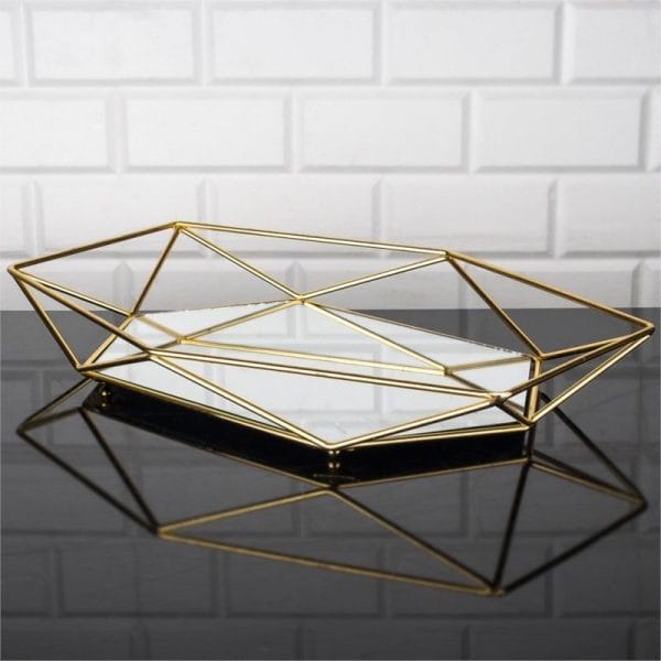 Prizma Large-sized Serving Tray - Golden