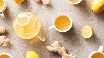 Ginger and lemon tea