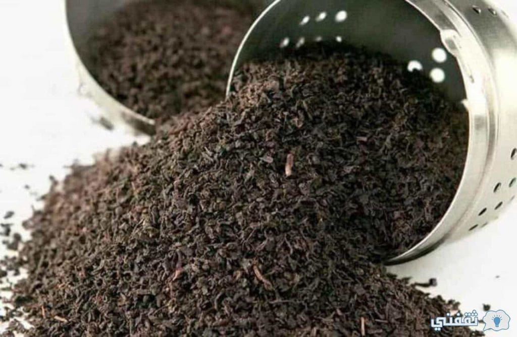 مكونات الشاي الأسود