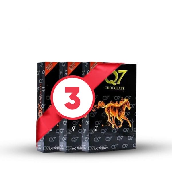 باقة شوكولاتة عدد 3 قطع  Q7 التركية – 500 غرام