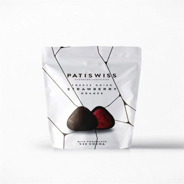 فراولة مجففه بالتجميد بالشوكولاتة بالحليب - 80 غرام