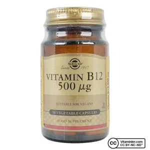 The Best Vitamin B12 Tablets From Solgar | 50 Capsules | Basha Saray Store