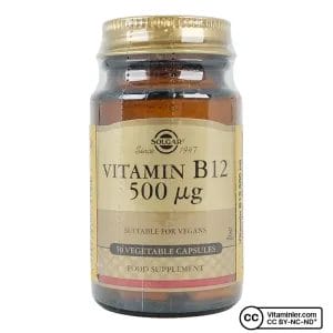 Vitamin B12 Tablets from Solgar | 500 mcg | 50 Capsules