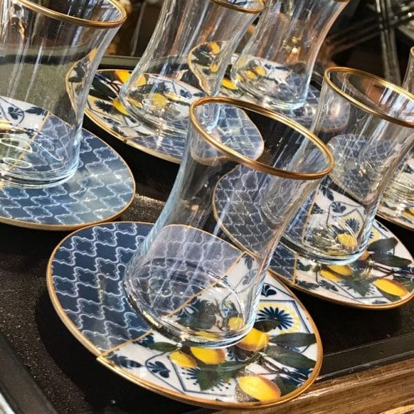 Turkish Tea Glasses | Set of 12 Pieces