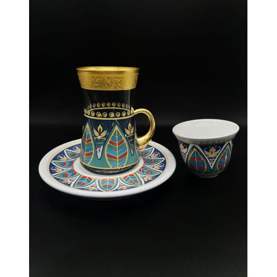 Turkish Tea Set - 18 Pieces