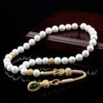 سبحة رجالية فخمة من اللؤلؤ الطبيعي مع شرابة مميزة