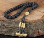 سبحة صلاة كزازية محبوكة يدويًا من الفضة 1000 قيراط