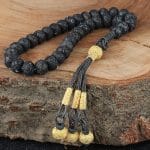 سبحة صلاة كزازية محبوكة يدويًا من الفضة 1000 قيراط