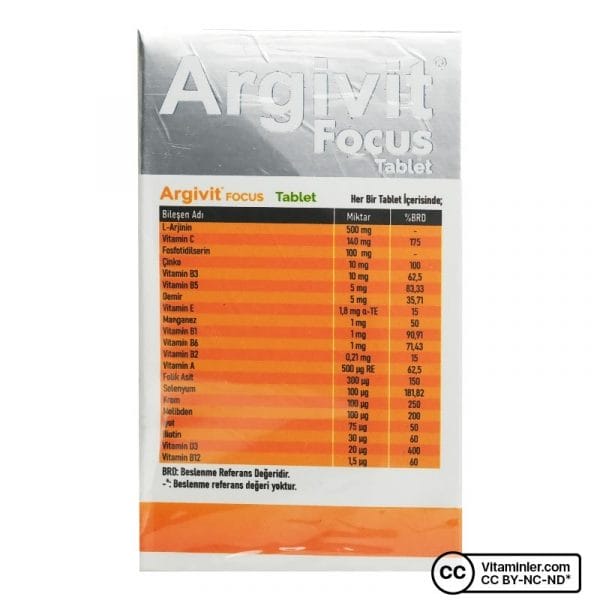 argivit focus 30 tablet 81584
