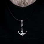 قلادة رجالي من الفضة الإسترليني عيار 925 موديل كابا