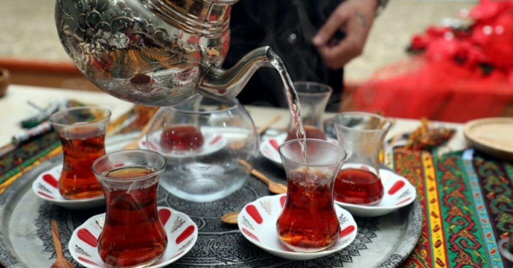 طريقة تحضير الشاي التركي