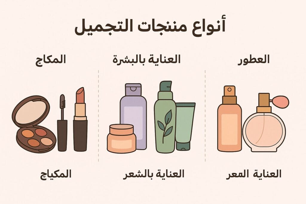 أنواع منتجات التجميل: دليلك الشامل لاختيار المستحضرات المناسبة